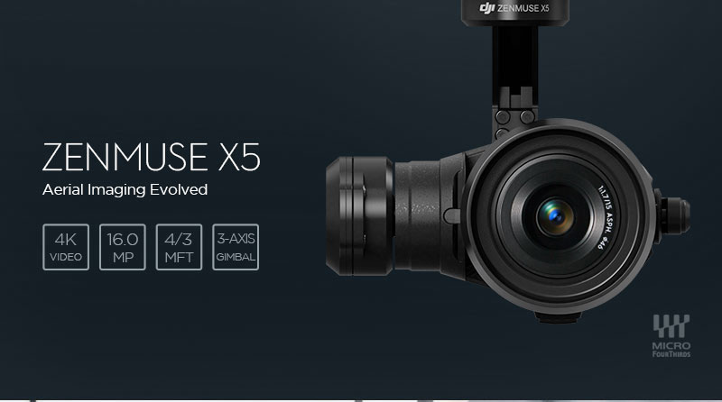 zenmuse x5 camera ad featured on Omaha aerial video production company Sonburst Communication page